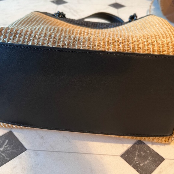 REBECCA MINKOFF EDIE BUCKET SHOULDER BAG - NATURAL/BLACK - LIKE NEW! - Picture 10 of 13